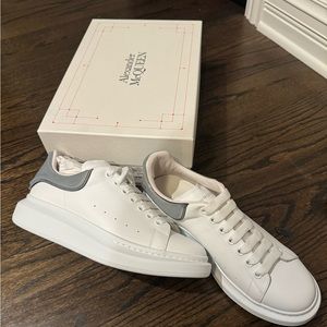 NIB ALEXANDER MCQUEEN White Transparent Lace Up Sneaker. Size 44 (11 M)
